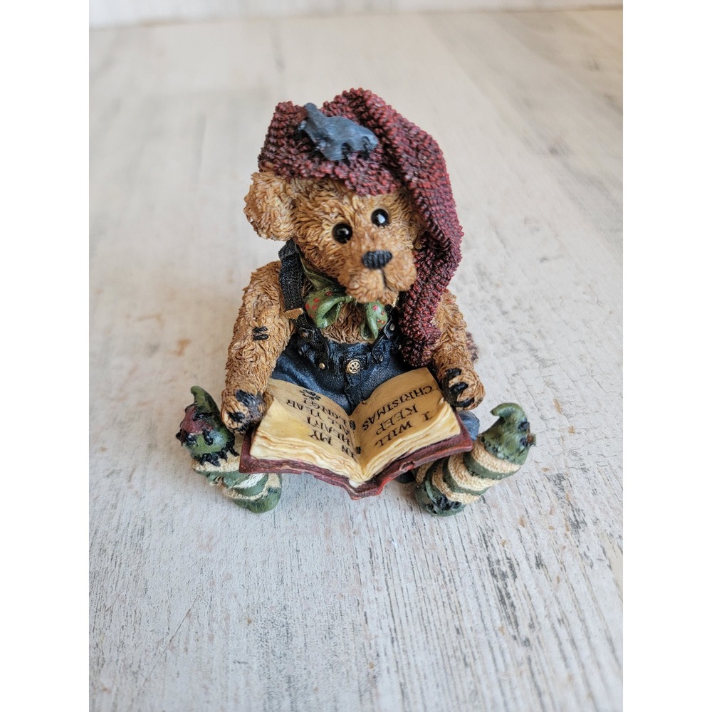 Boyd's bear edmund elf vintage sitting figure keep Xmas in heart book unique